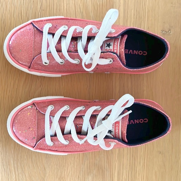 Converse CTAS Galaxy Glimmer Ox Mod Pink Shoe Sz 3 - Picture 3 of 5